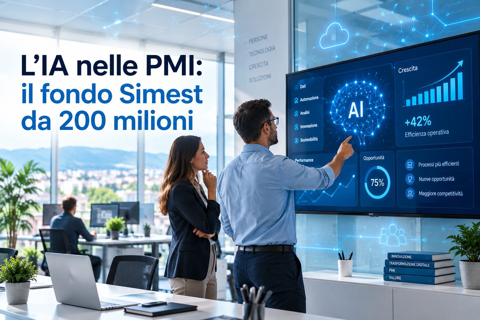 IA nelle PMI italiane: dal 21 settembre 200 milioni di euro Simest, ma solo l'8% ha un progetto vero