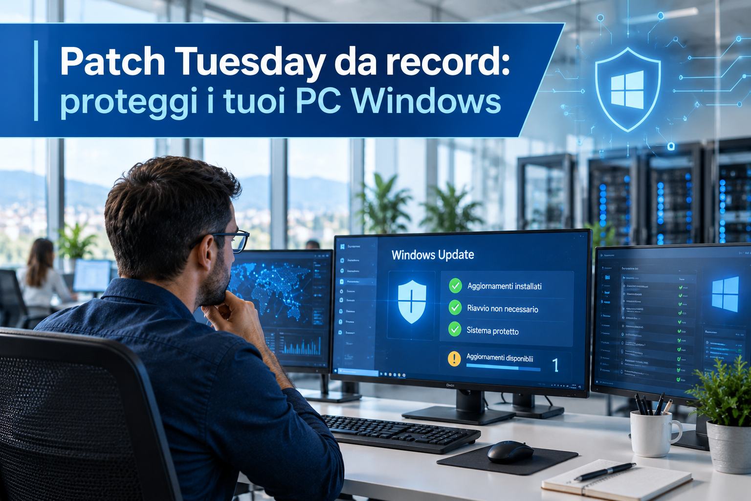 Patch Tuesday da record: 966 falle corrette, due già sfruttate per prendere il controllo dei PC Windows